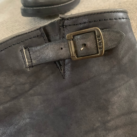 Frye Veronica Slouch Flat Leather Riding Boot, size 7.5B women’s - Picture 5 of 8